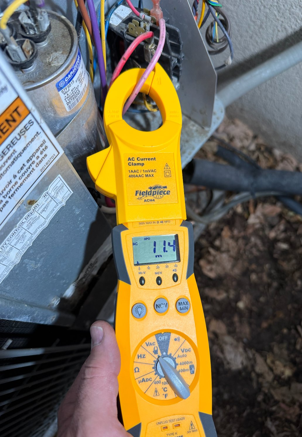 AC current clamp diagnostics