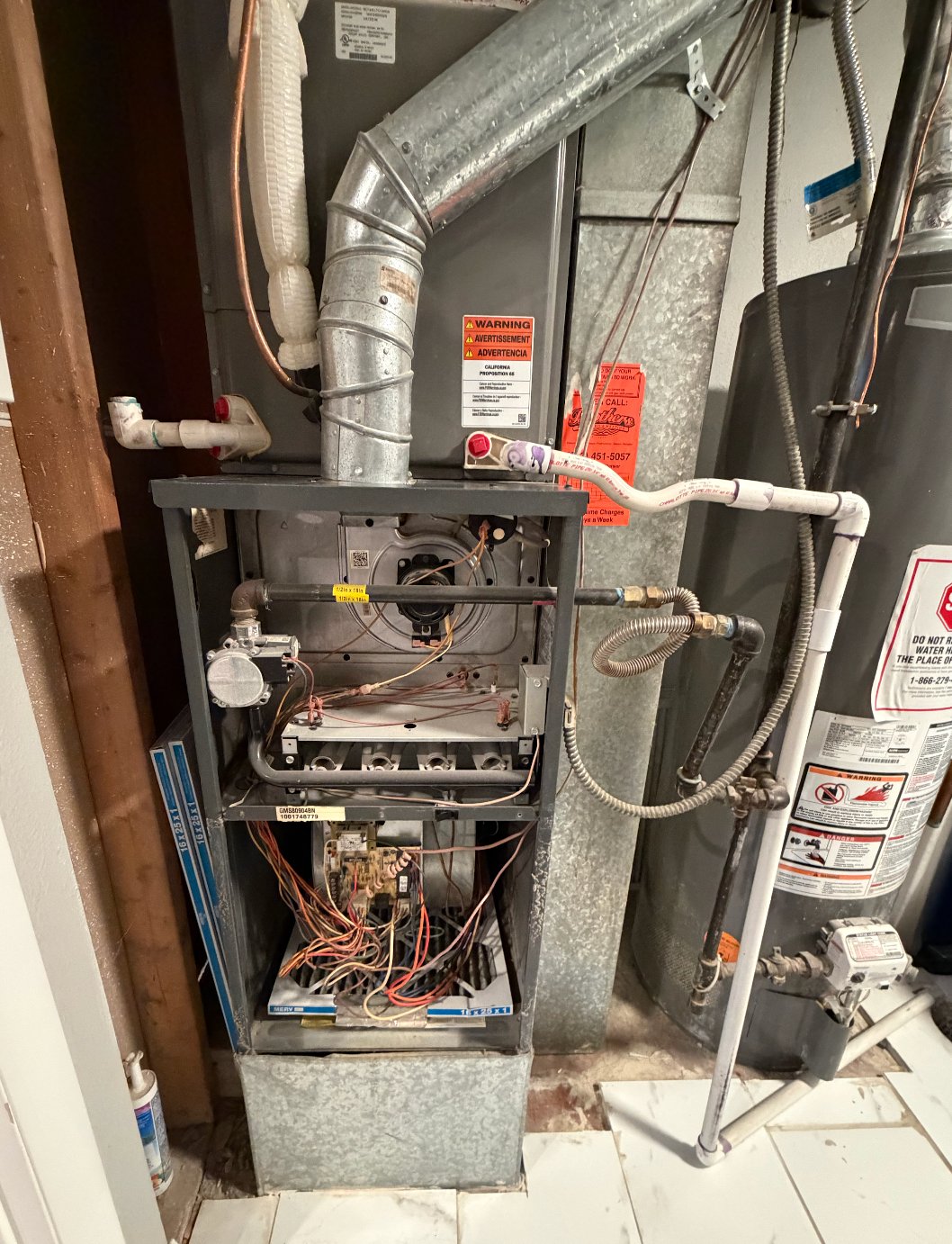 Furnace inspection — open unit